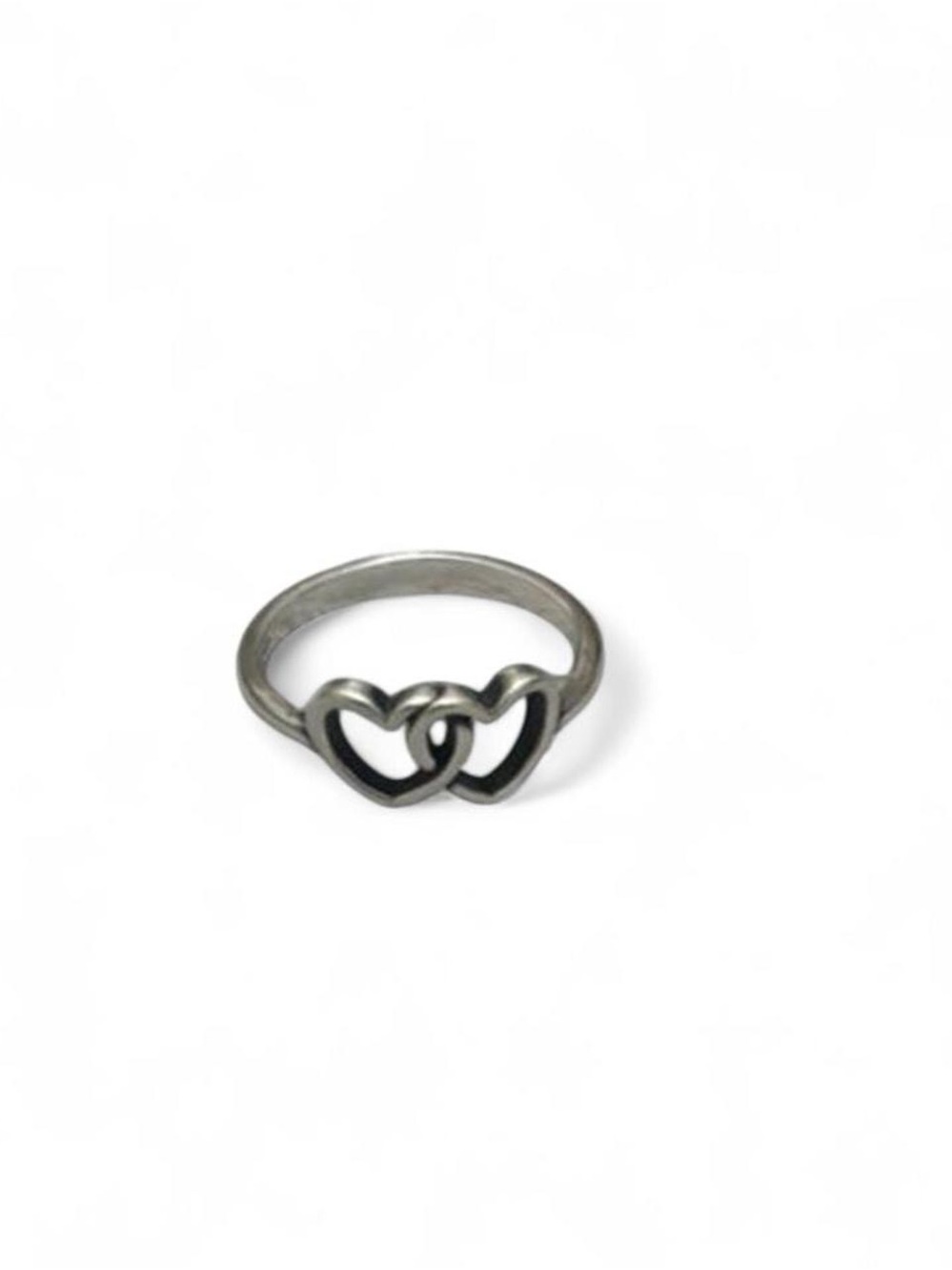 James Avery Linked Double Heart Ring - Silver